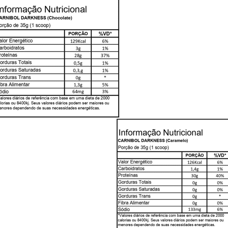 Carnibol 900g - Darkness | Suplemento de Carnitina para Energia e Recuperação Muscular