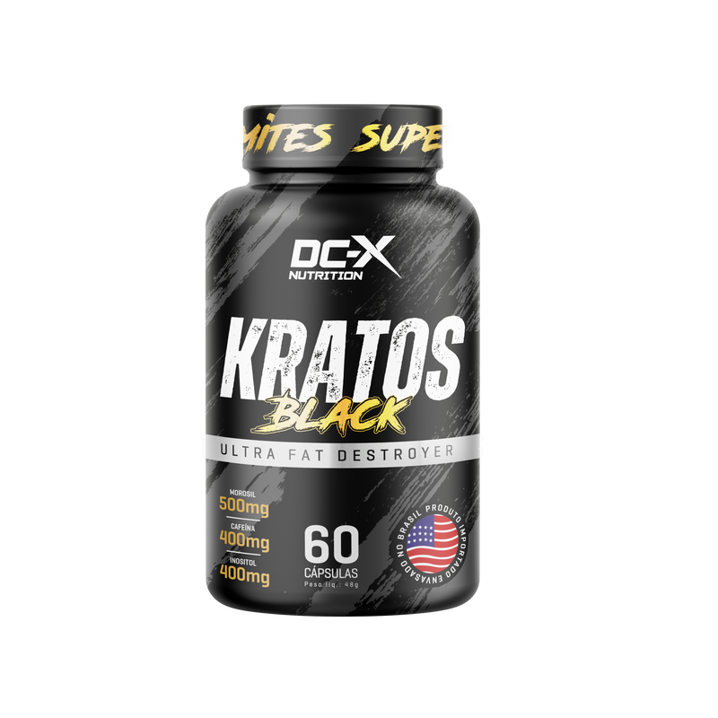 Kratos Black 60 Cápsulas - DC-X Nutrition | Potencializador de Performance e Energia