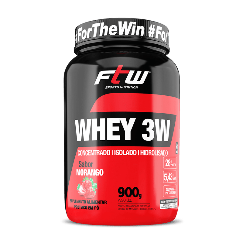 Whey Protein 3W  - 900g - FTW | Mistura de Proteínas para Ganho de Massa e Recuperação